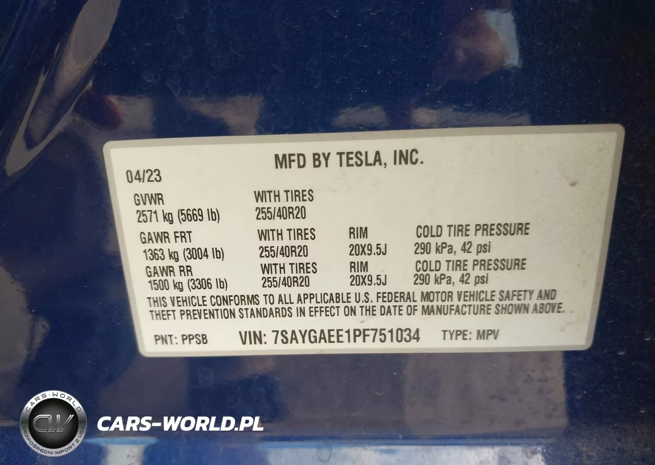 2023 Tesla Model Y Awd-Long Range Dual Motor All-Wheel Drive VIN:7SAYGAEE1PF751034 - 9