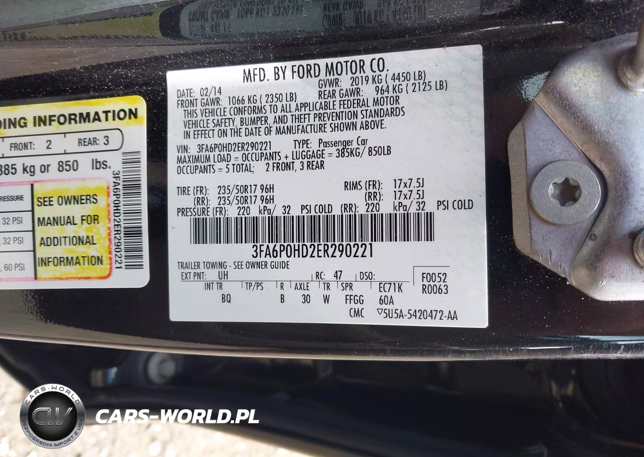 2014 Ford Fusion Se VIN:3FA6P0HD2ER290221 - 9