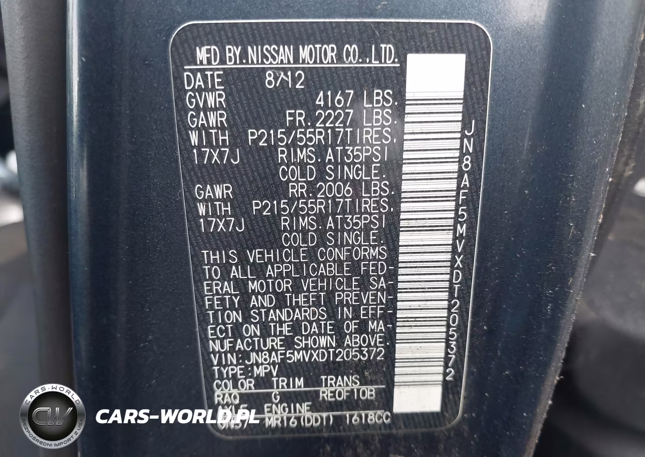 2013 Nissan Juke Sv VIN:JN8AF5MVXDT205372 - 9