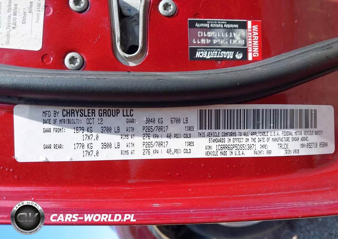 2013 Ram 1500 Slt VIN:1C6RR6GP5DS513071 - 9