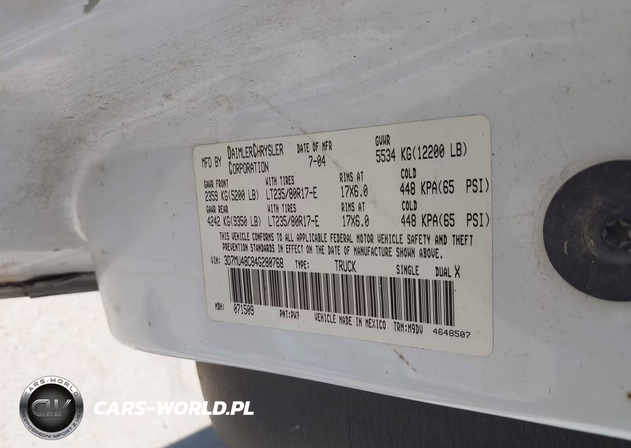 2004 Dodge Ram 3500 Slt-Laramie VIN:3D7MU48C84G280768 - 9