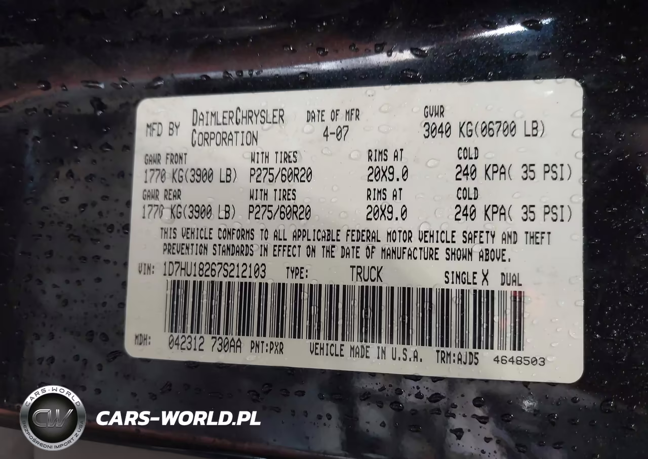 2007 Dodge Ram 1500 St-Slt VIN:1D7HU18267S212103 - 9