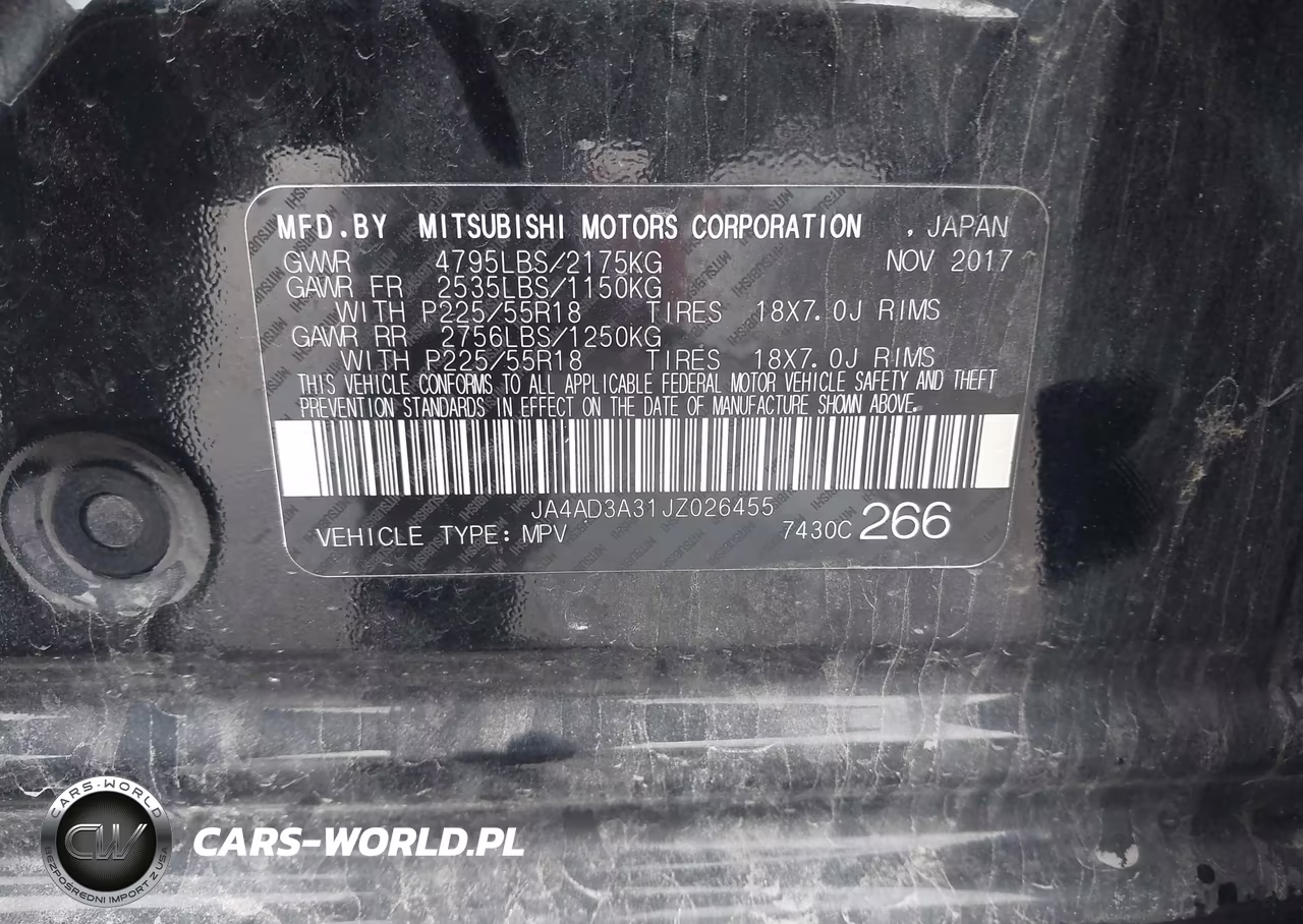 2018 Mitsubishi Outlander Le VIN:JA4AD3A31JZ026455 - 9