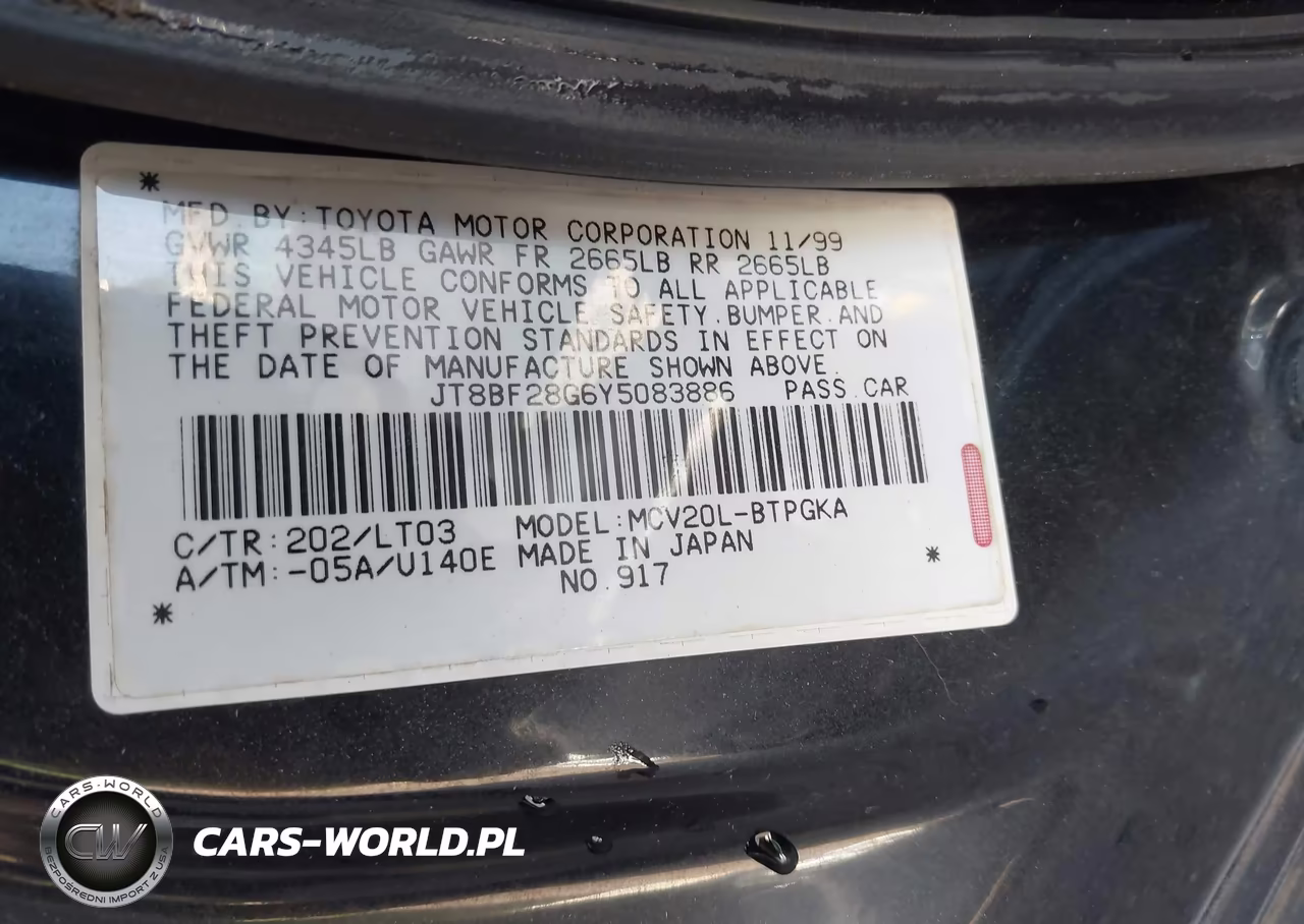 2000 Lexus Es 300 VIN:JT8BF28G6Y5083886 - 9