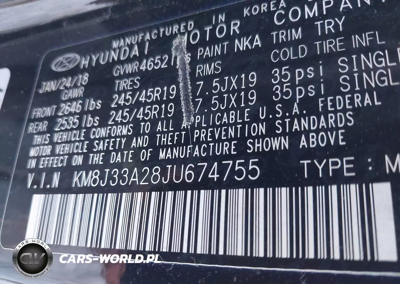 2018 Hyundai Tucson Value VIN:KM8J33A28JU674755 - 9