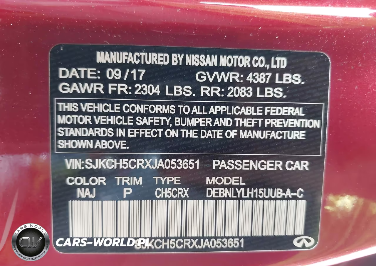 2018 Infiniti Qx30 Premium VIN:SJKCH5CRXJA053651 - 9