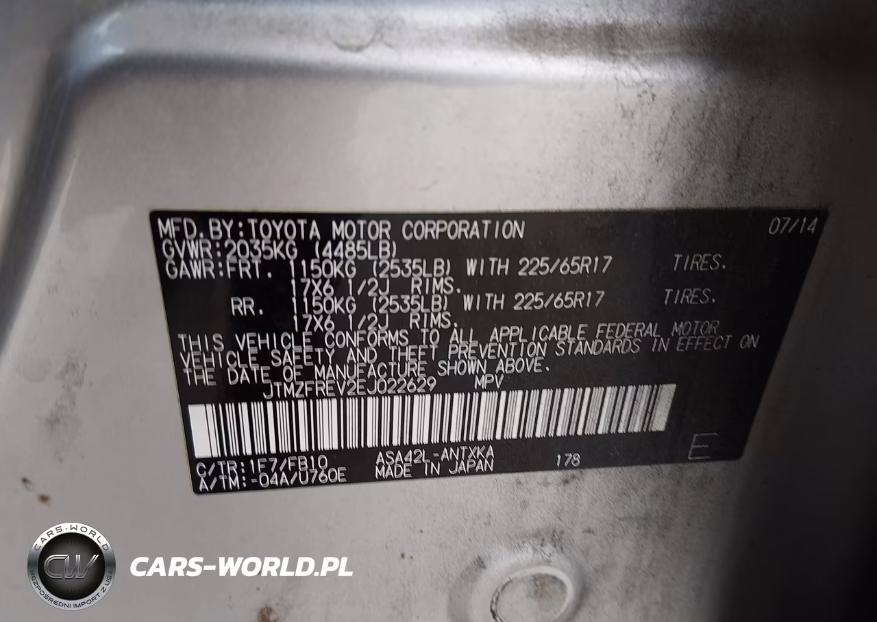 2014 Toyota Rav4 Le VIN:JTMZFREV2EJ022629 - 9