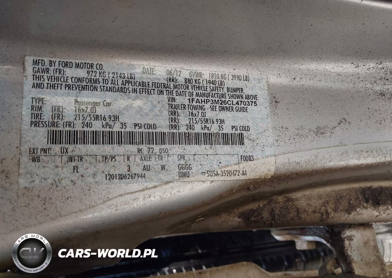 2012 Ford Focus Sel VIN:1FAHP3M26CL470375 - 9