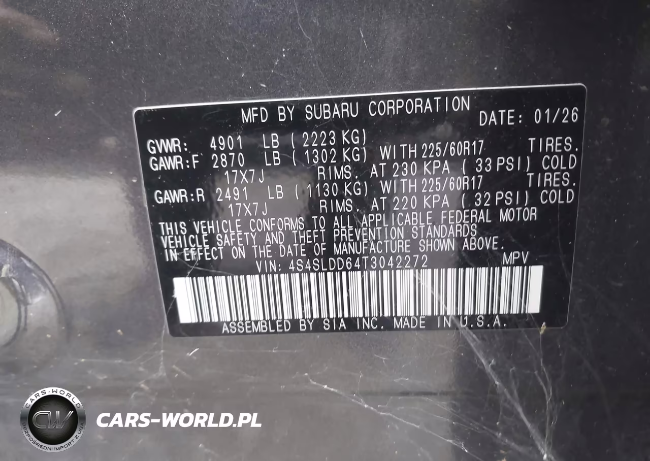 2026 Subaru Forester Premium VIN:4S4SLDD64T3042272 - 9