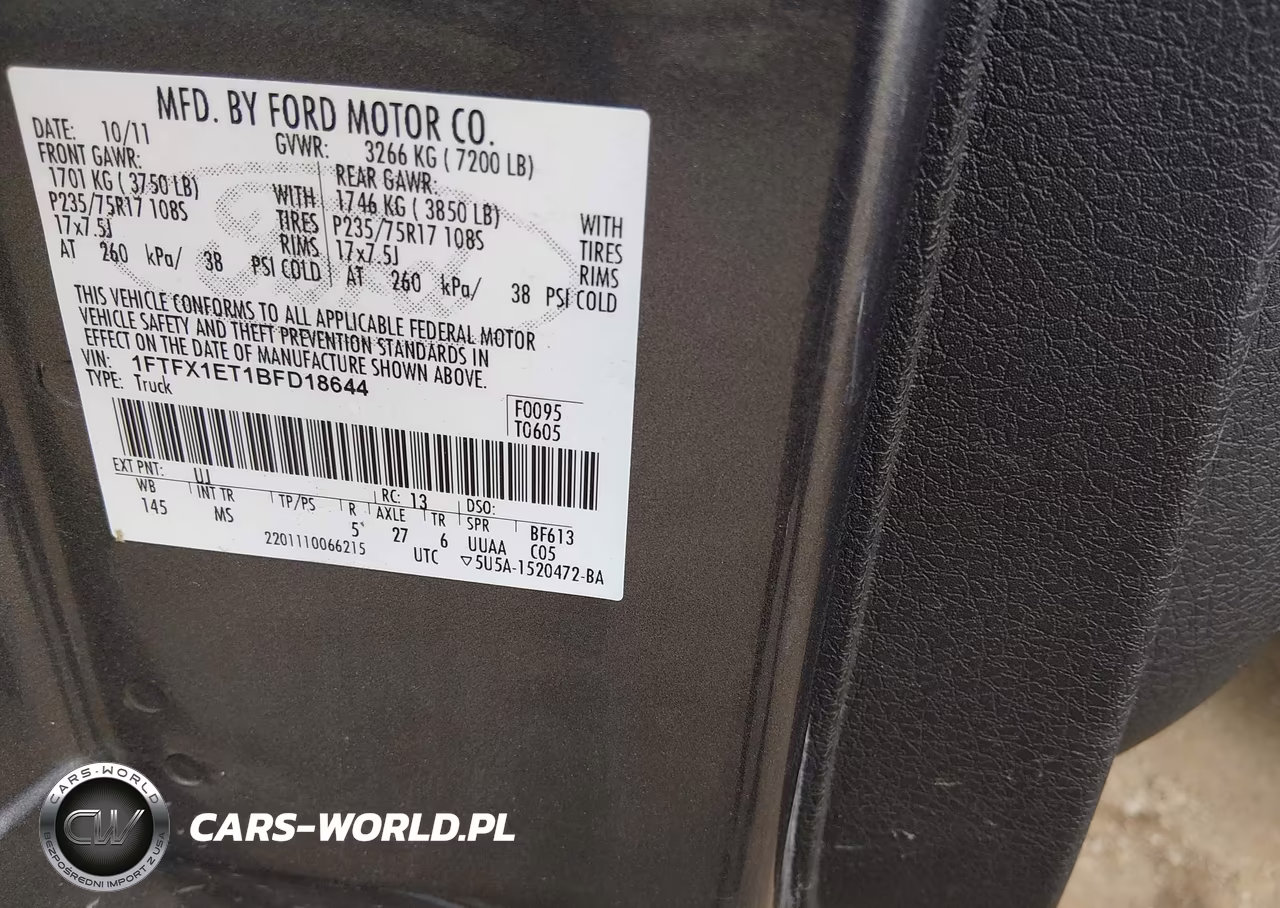 2011 Ford F-150 Xlt VIN:1FTFX1ET1BFD18644 - 9