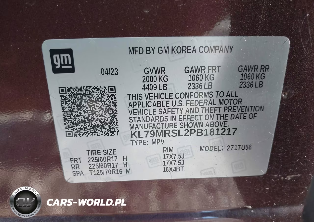 2023 Chevrolet Trailblazer Awd Lt VIN:KL79MRSL2PB181217 - 9