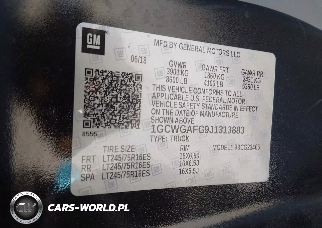 2018 Chevrolet Express 2500 Work Van VIN:1GCWGAFG9J1313883 - 9