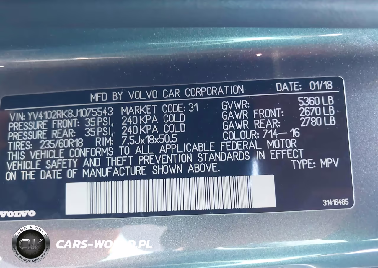 2018 Volvo Xc60 T5 Momentum VIN:YV4102RK8J1075543 - 9