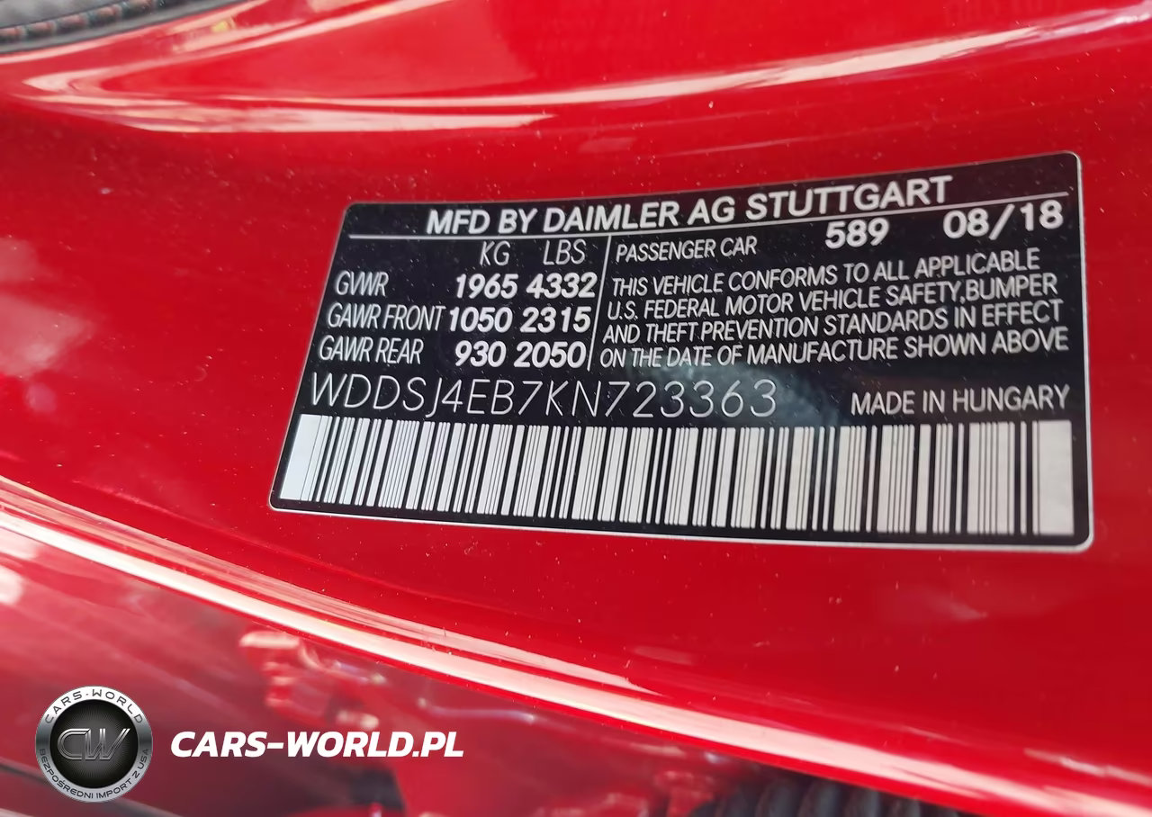 2019 Mercedes-Benz Cla 250 VIN:WDDSJ4EB7KN723363 - 9