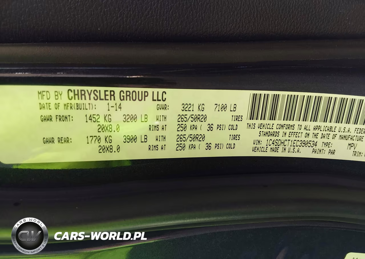 2014 Dodge Durango R-T VIN:1C4SDHCT1EC390534 - 9