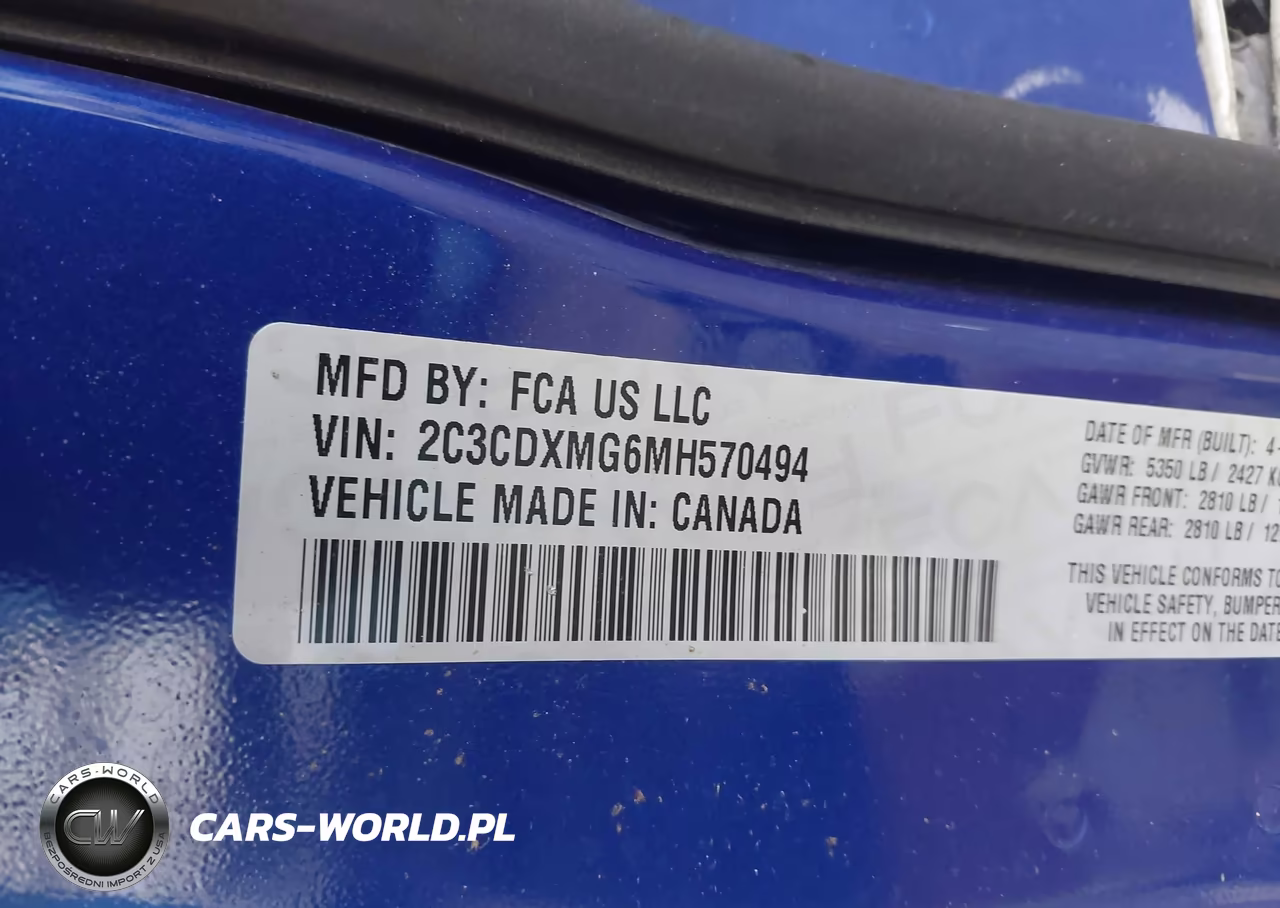 2021 Dodge Charger Gt VIN:2C3CDXMG6MH570494 - 9