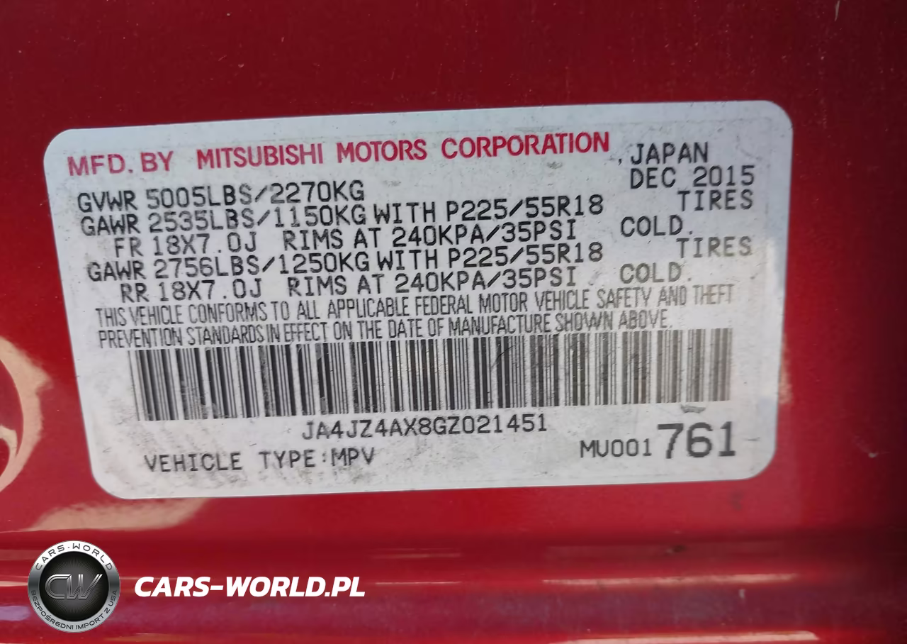 2016 Mitsubishi Outlander Gt VIN:JA4JZ4AX8GZ021451 - 9