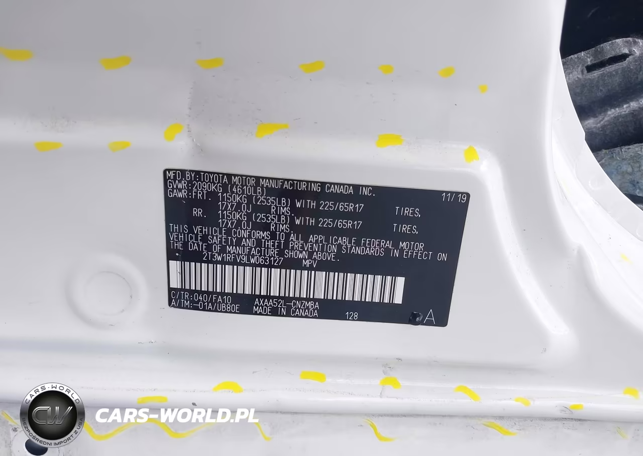 2020 Toyota Rav4 Xle VIN:2T3W1RFV9LW063127 - 9