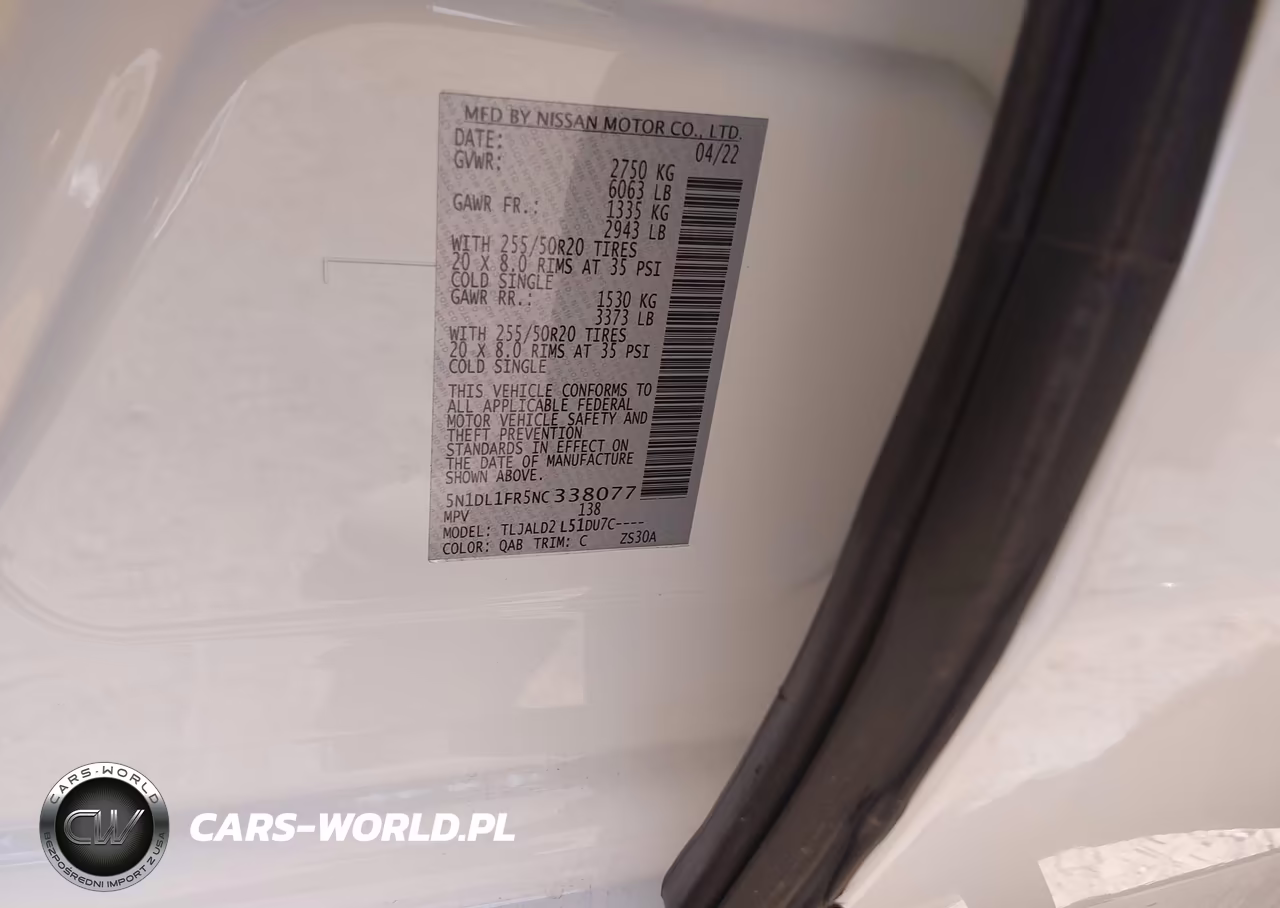 2022 Infiniti Qx60 Luxe VIN:5N1DL1FR5NC338077 - 9