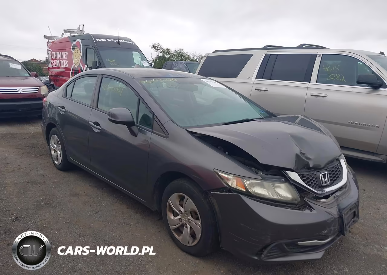 2013 Honda Civic Lx VIN:2HGFB2F5XDH577656 - 1