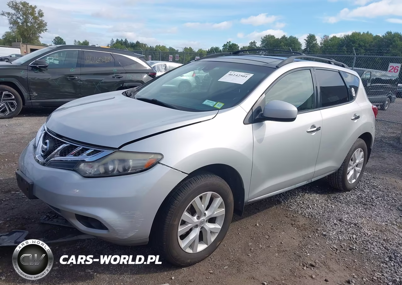 2014 Nissan Murano Sl VIN:JN8AZ1MW6EW516385 - 2
