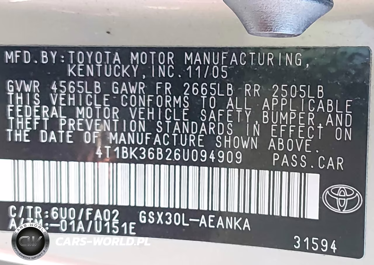 2006 Toyota Avalon Xl VIN:4T1BK36B26U094909 - 9