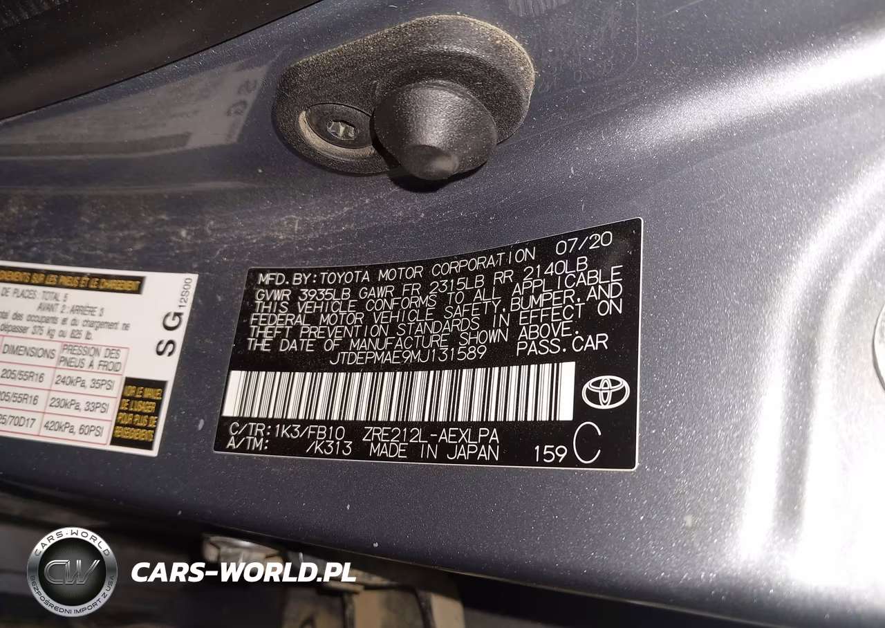 2021 Toyota Corolla Le VIN:JTDEPMAE9MJ131589 - 9