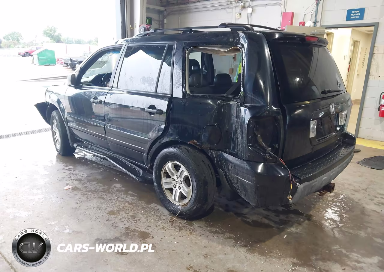 2005 Honda Pilot Ex-L VIN:2HKYF18665H558297 - 3