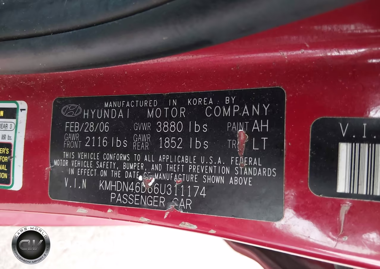 2006 Hyundai Elantra Gls-Limited VIN:KMHDN46D66U311174 - 9