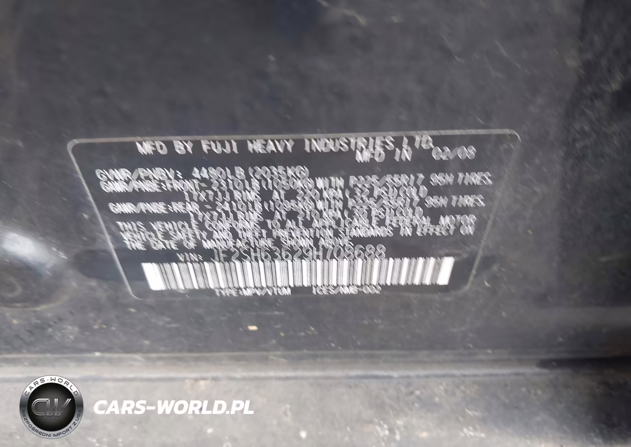 2009 Subaru Forester 2.5X VIN:JF2SH63629H708688 - 9