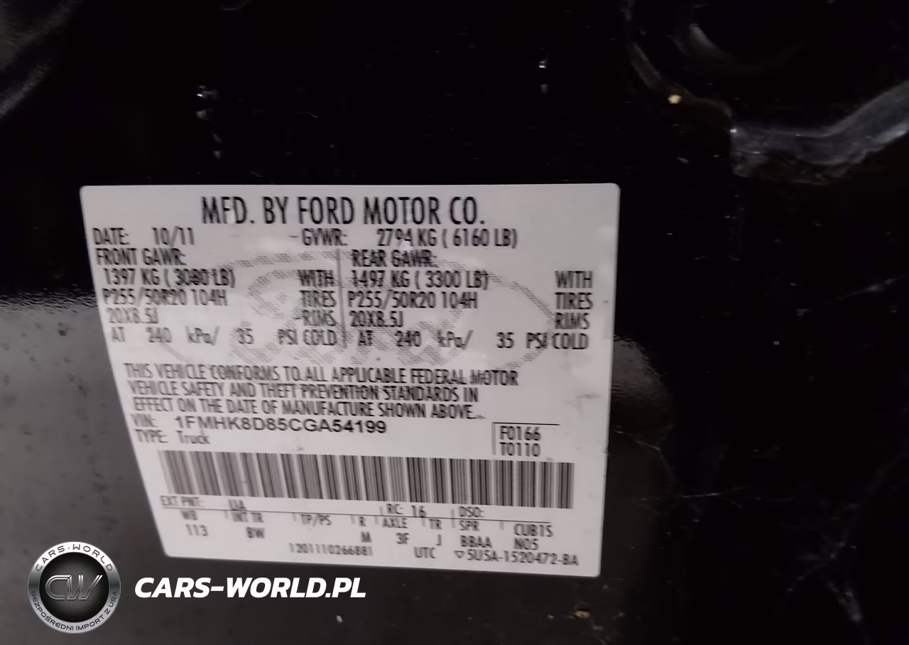 2012 Ford Explorer Xlt VIN:1FMHK8D85CGA54199 - 9