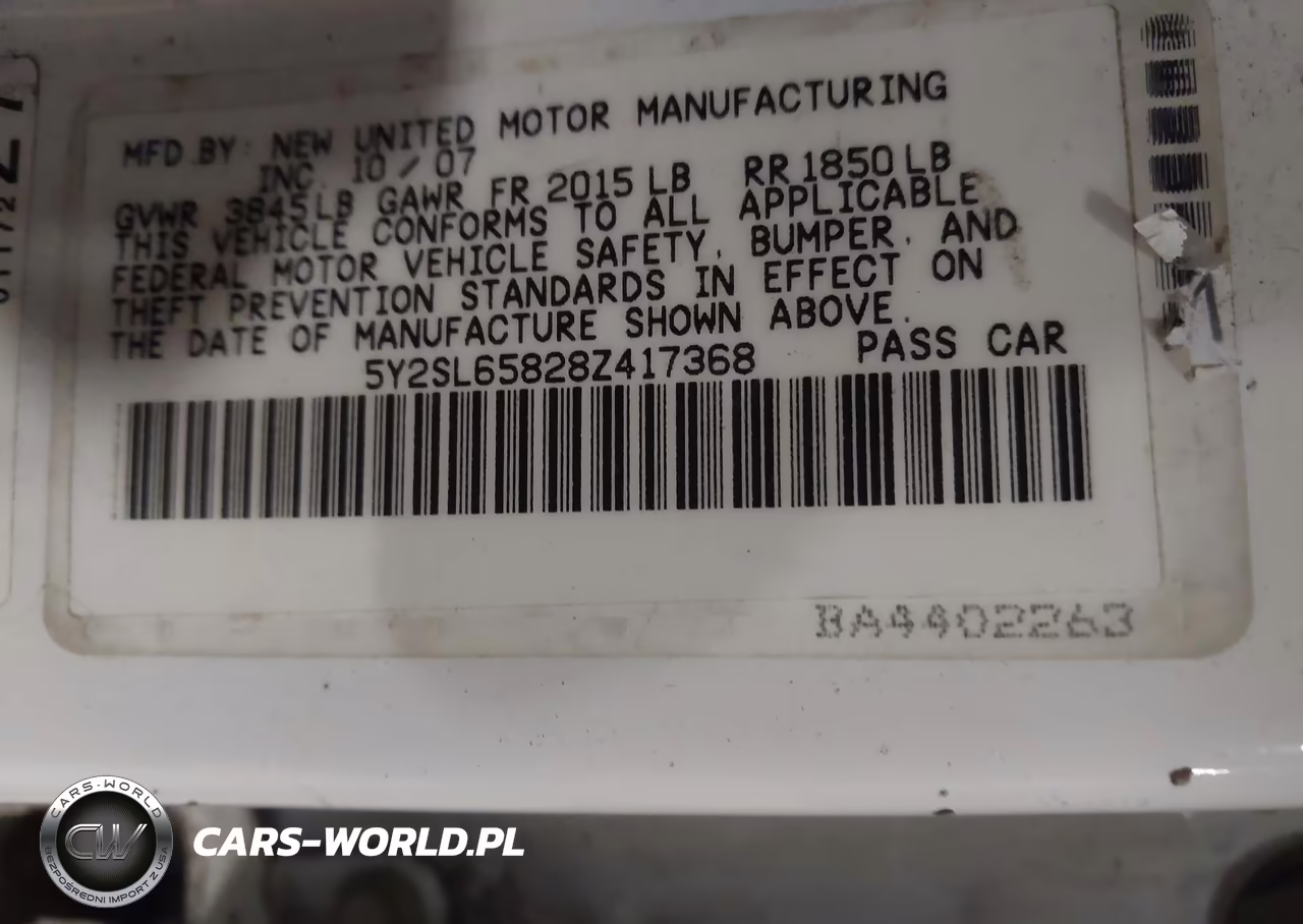 2008 Pontiac Vibe VIN:5Y2SL65828Z417368 - 9