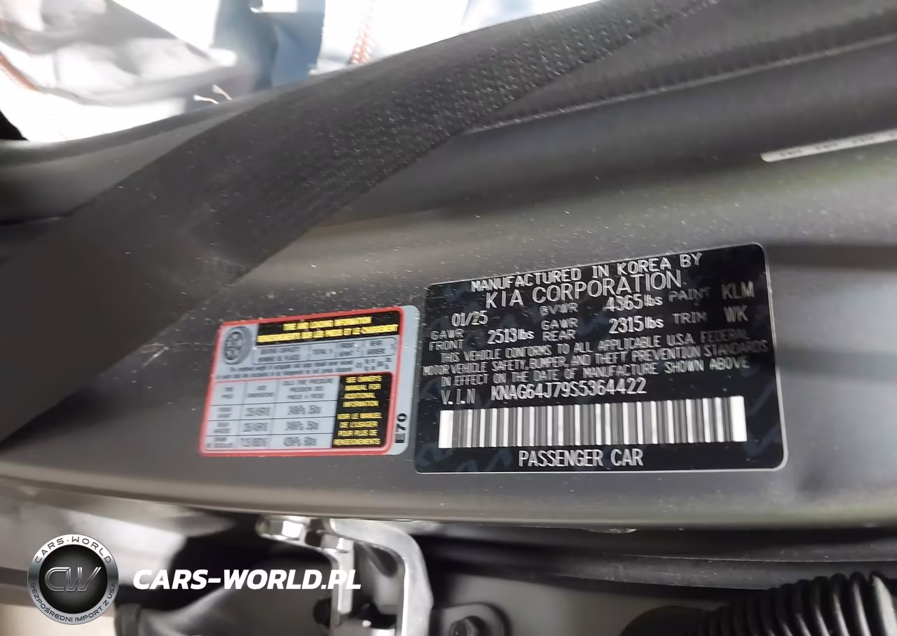 2025 Kia K5 Gt-Line VIN:KNAG64J79S5364422 - 9