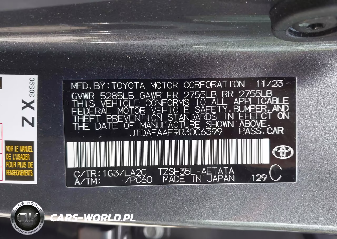 2024 Toyota Crown Platinum VIN:JTDAFAAF9R3006399 - 9