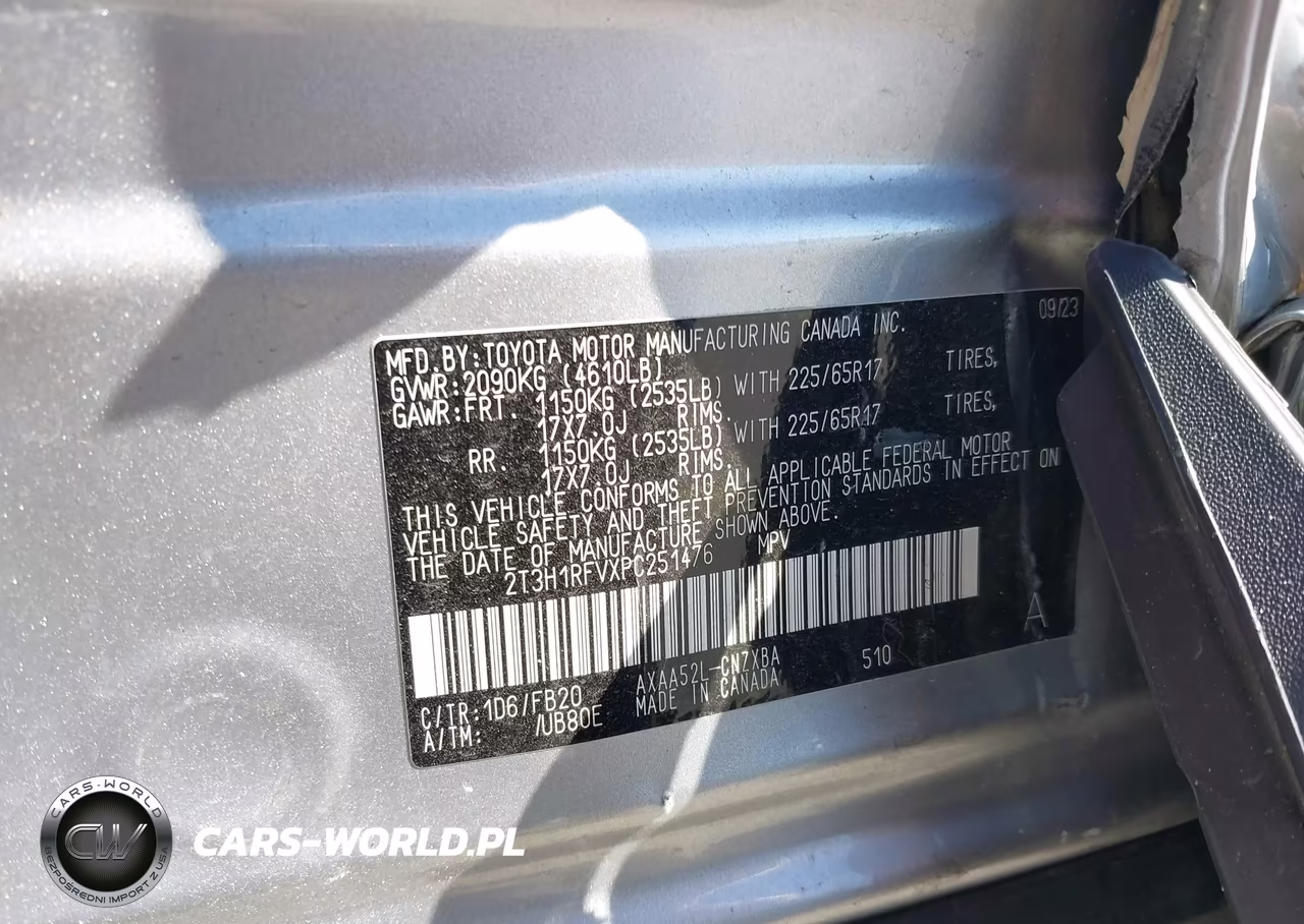 2023 Toyota Rav4 Le VIN:2T3H1RFVXPC251476 - 9
