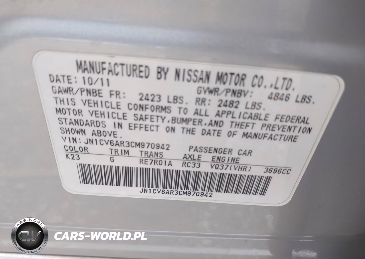 2012 Infiniti G37X VIN:JN1CV6AR3CM970942 - 9