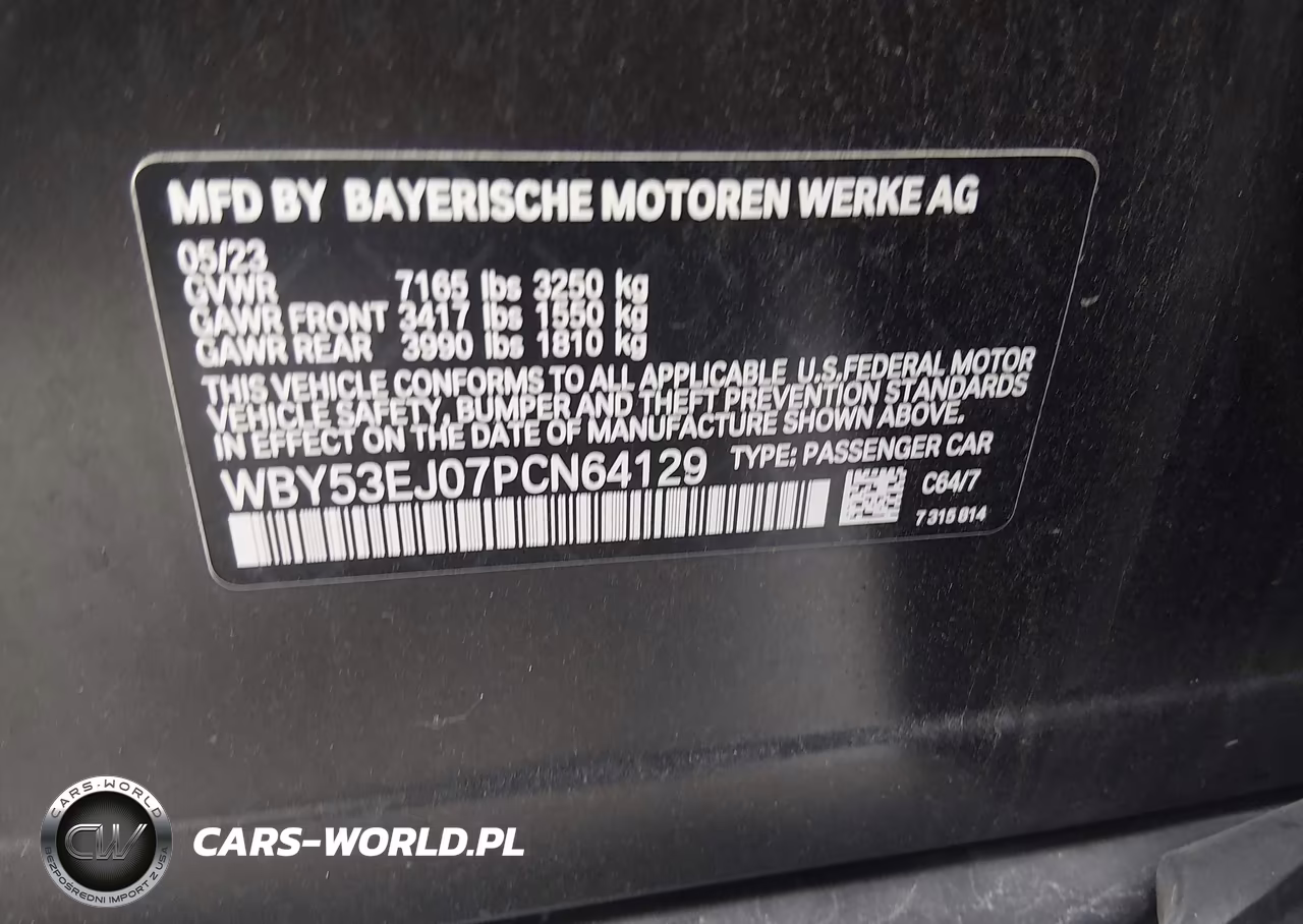 2023 BMW I7 xDrive60 VIN:WBY53EJ07PCN64129 - 9