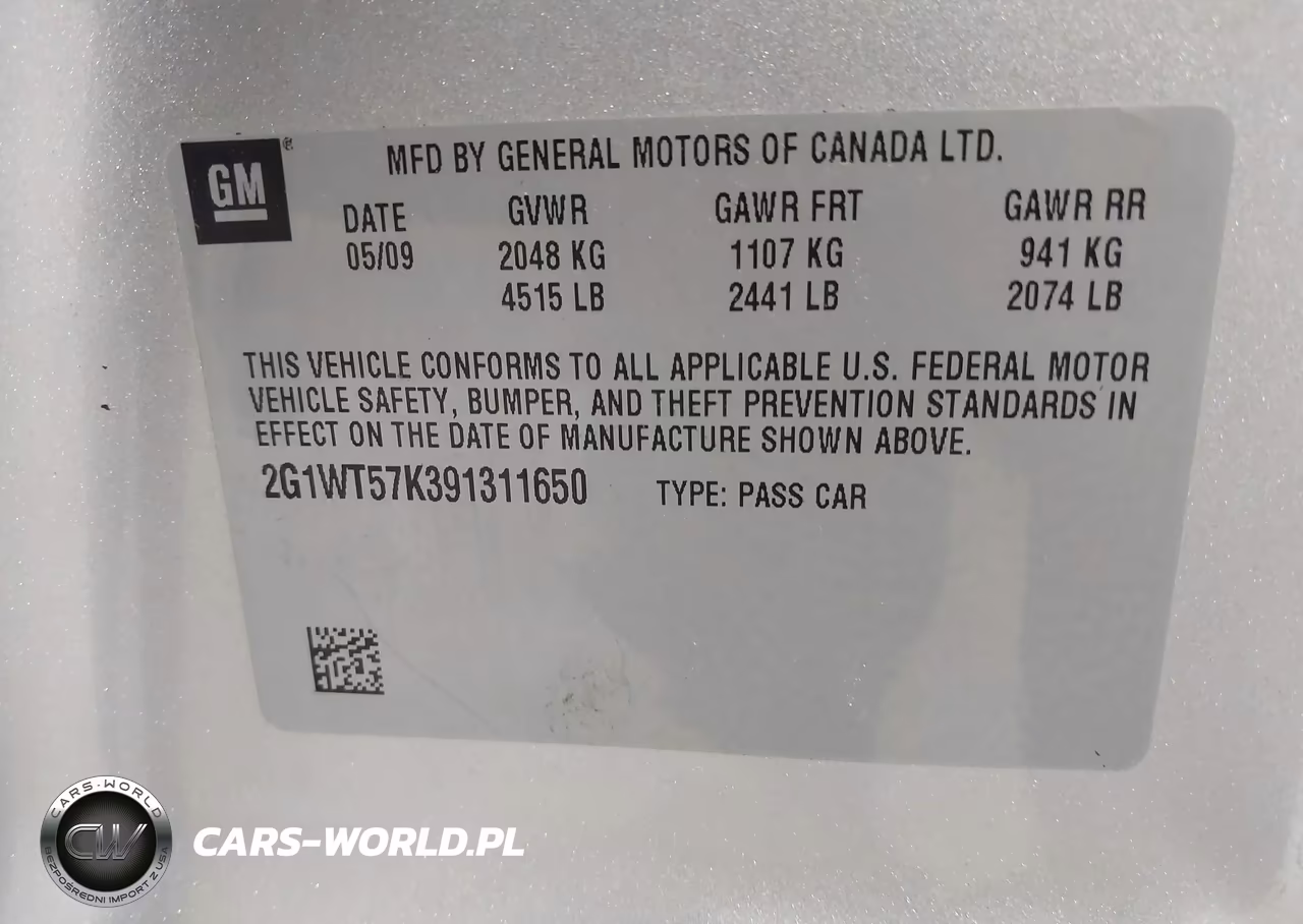 2009 Chevrolet Impala Lt VIN:2G1WT57K391311650 - 9