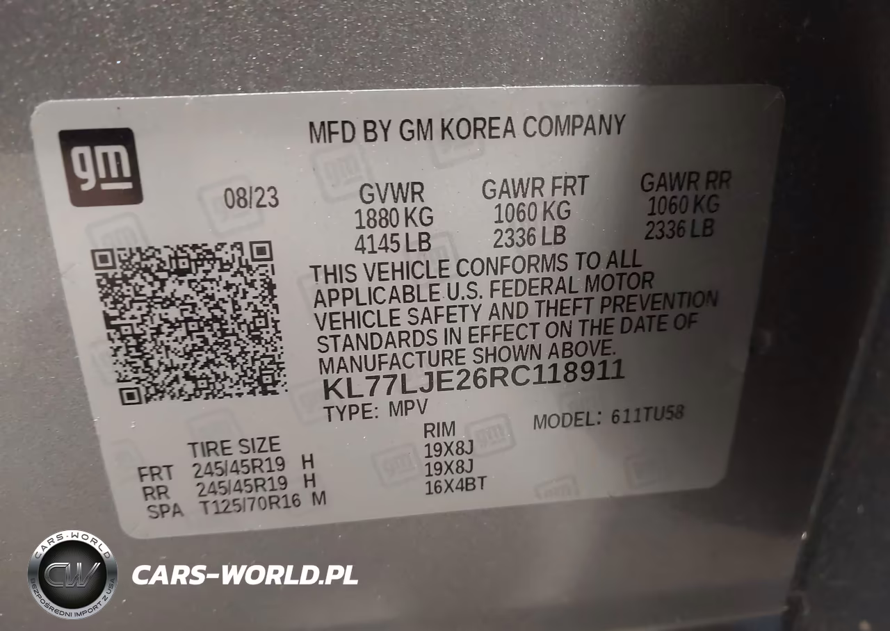 2024 Chevrolet Trax Fwd 2Rs VIN:KL77LJE26RC118911 - 9