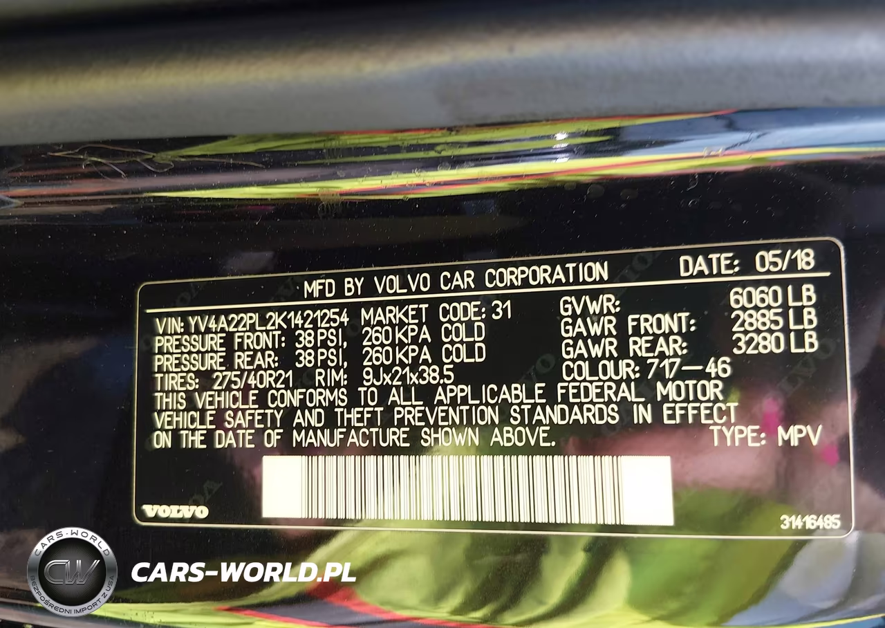 2019 Volvo Xc90 T6 Inscription VIN:YV4A22PL2K1421254 - 9