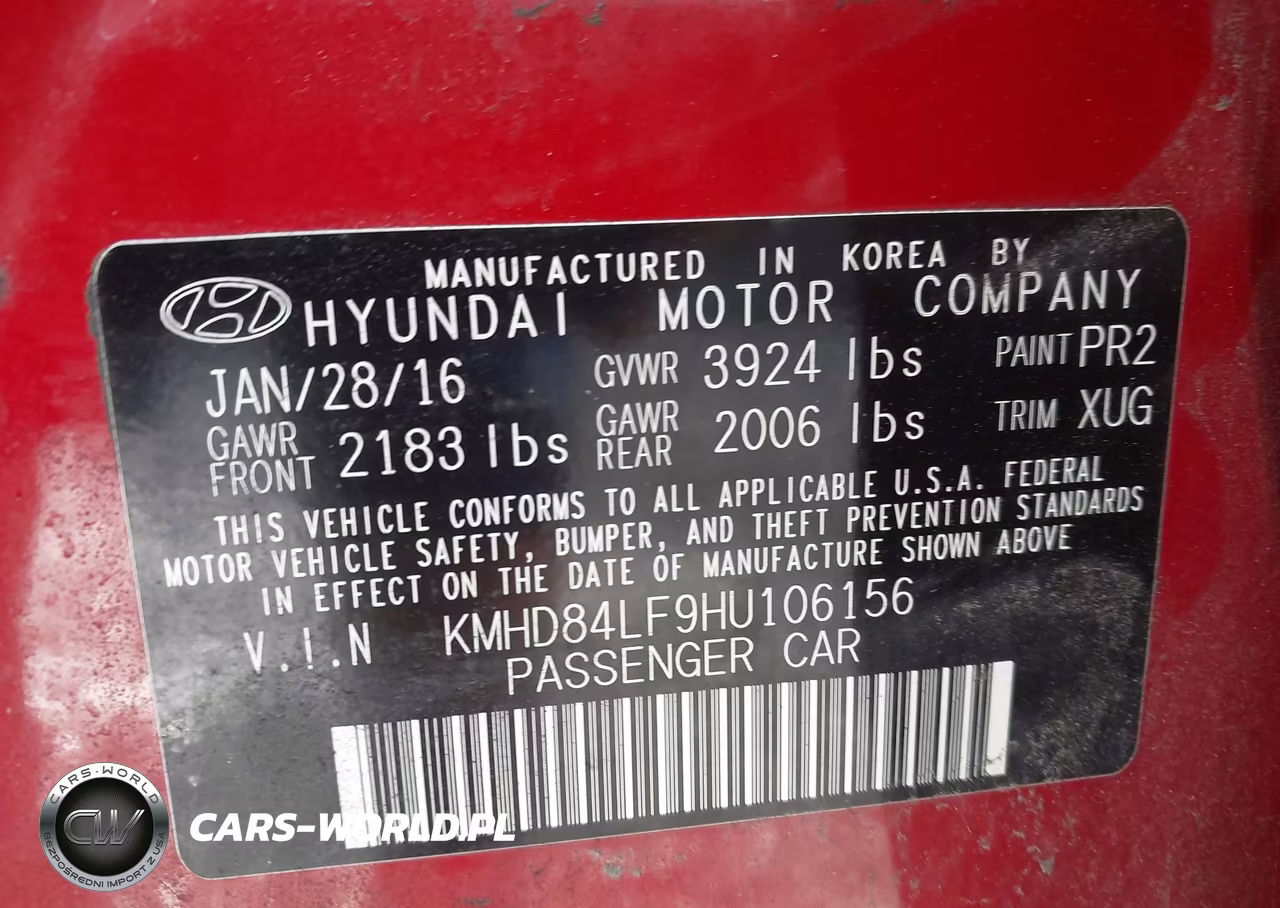 2017 Hyundai Elantra Se VIN:KMHD84LF9HU106156 - 9