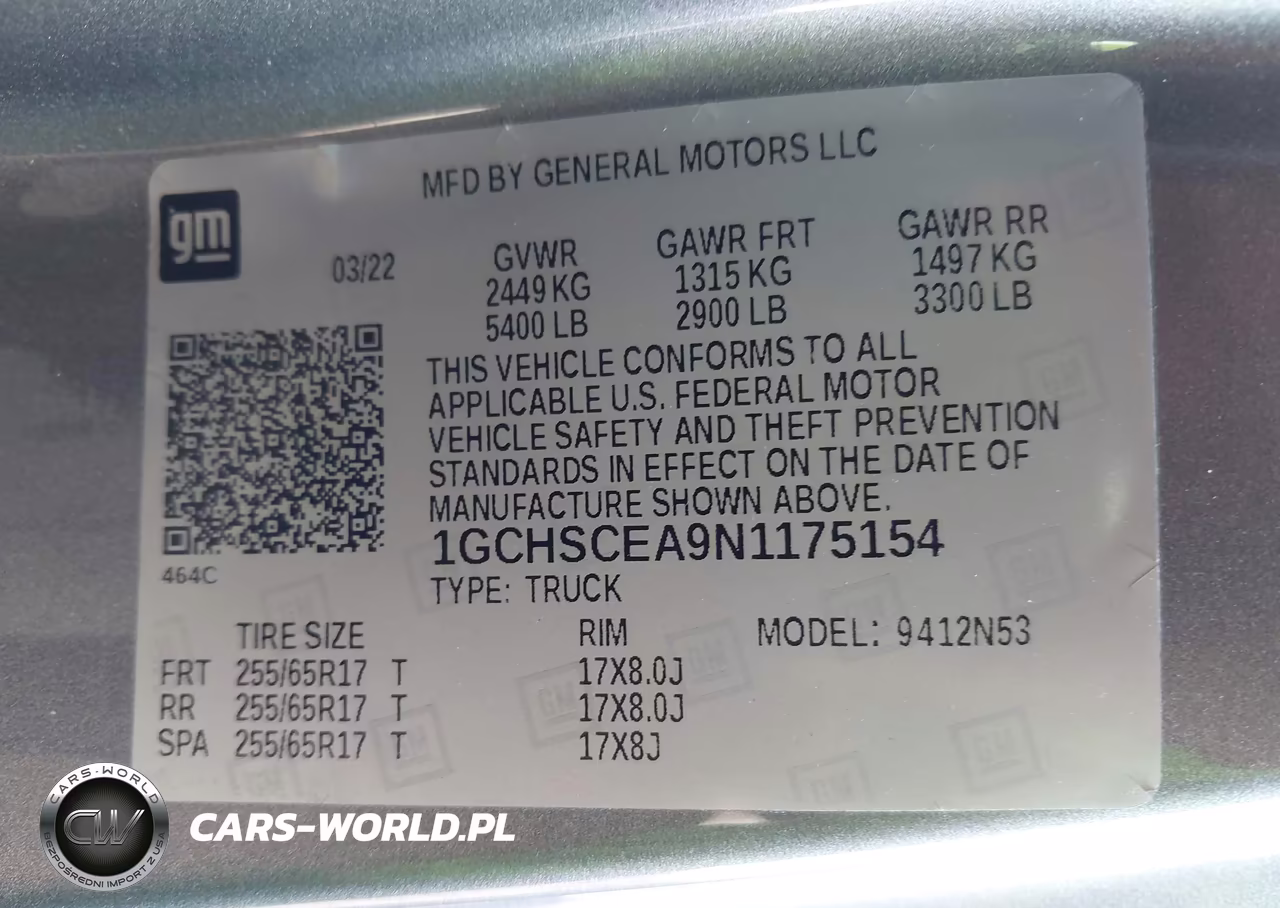 2022 Chevrolet Colorado VIN:1GCHSCEA9N1175154 - 8