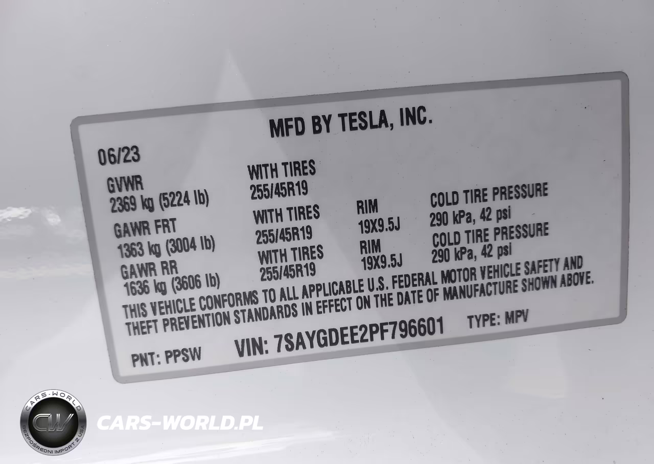 2023 Tesla Model Y Awd-Long Range Dual Motor All-Wheel Drive VIN:7SAYGDEE2PF796601 - 9