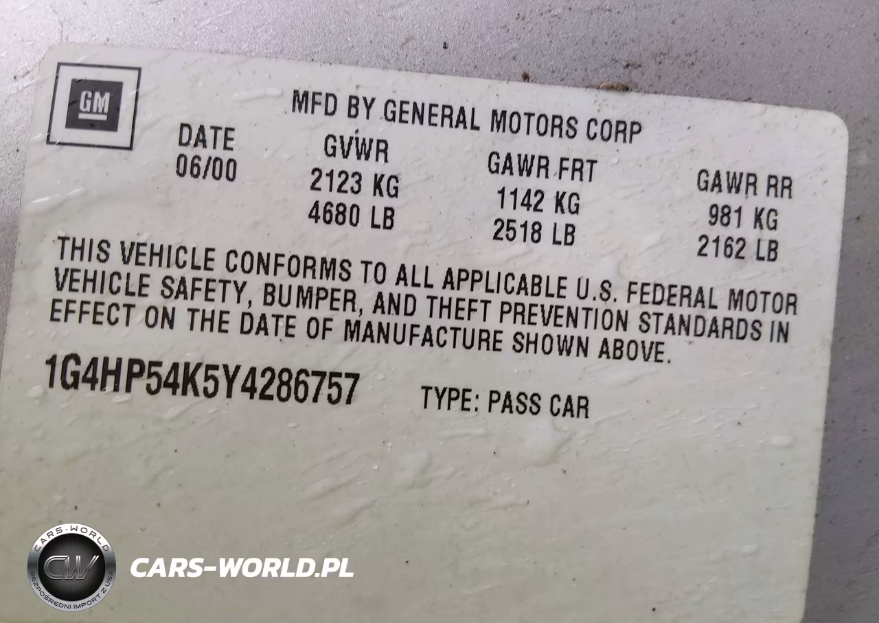 2000 Buick Lesabre Custom VIN:1G4HP54K5Y4286757 - 9
