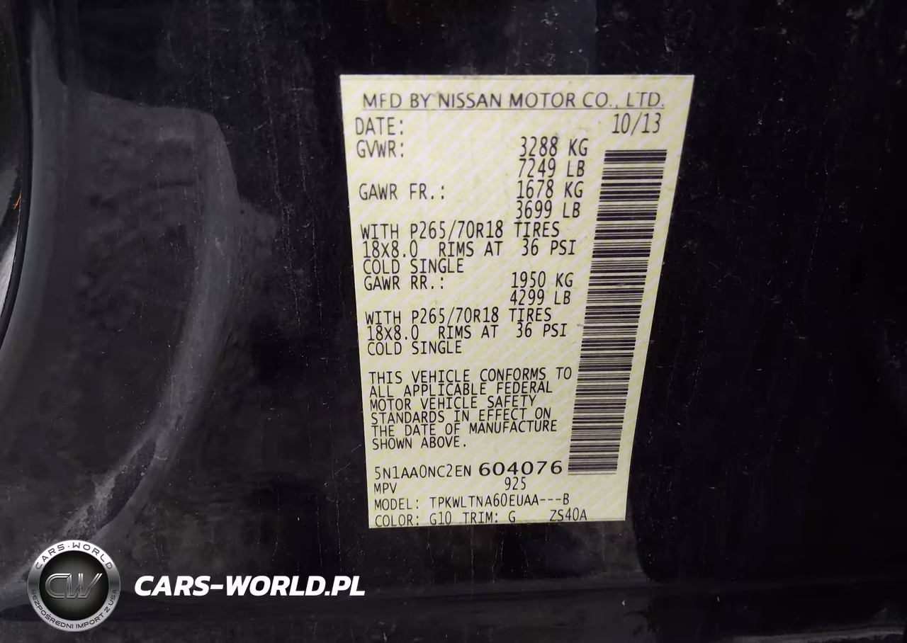 2014 Nissan Armada Sv VIN:5N1AA0NC2EN604076 - 9