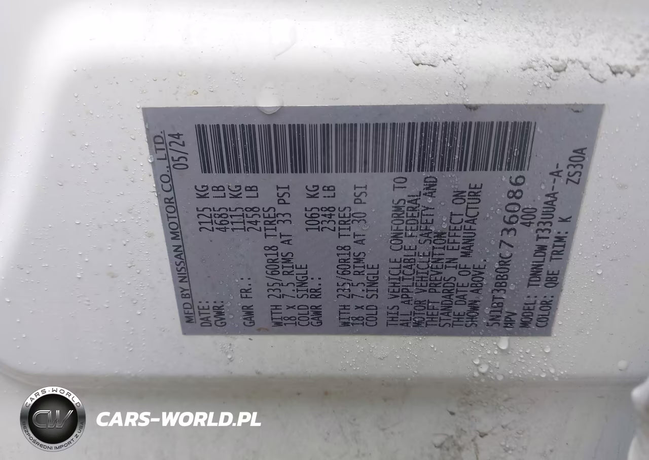 2024 Nissan Rogue Sv Intelligent Awd VIN:5N1BT3BB0RC736086 - 9
