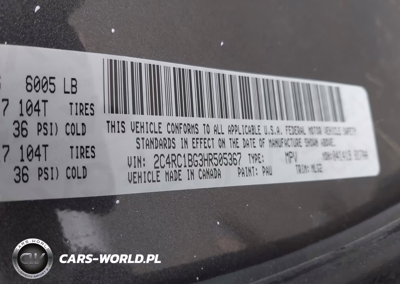 2017 Chrysler Pacifica Touring-L VIN:2C4RC1BG3HR505367 - 9