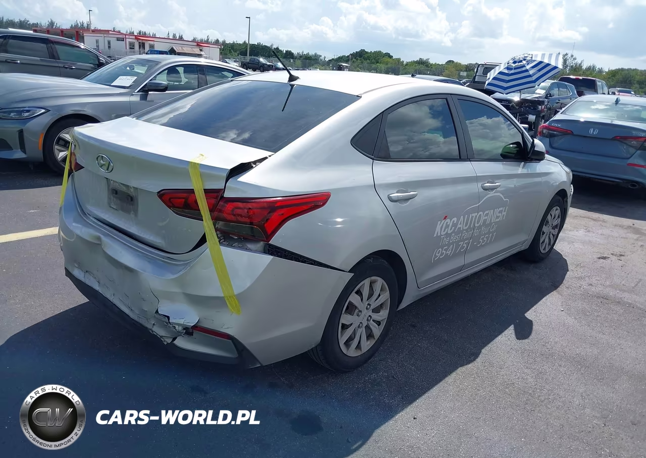 2021 Hyundai Accent Se VIN:3KPC24A69ME151255 - 4