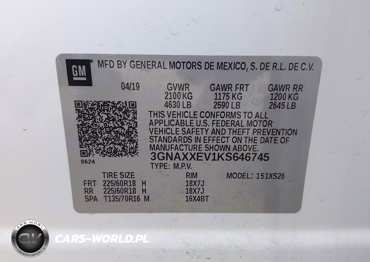 2019 Chevrolet Equinox Premier VIN:3GNAXXEV1KS646745 - 9