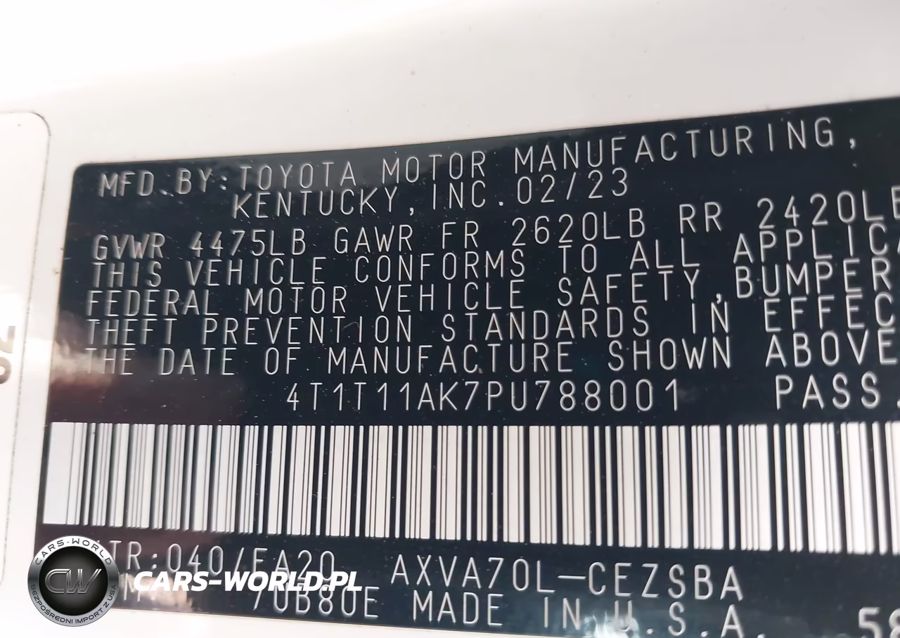 2023 Toyota Camry Se VIN:4T1T11AK7PU788001 - 9